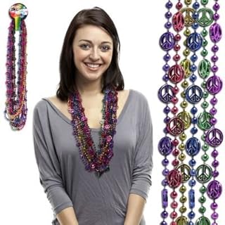 Forum Novelties Peace Sign Bead Necklaces - 33