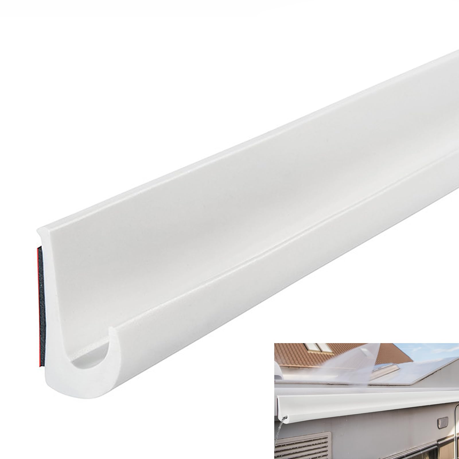 Inscrip J Shaped Rv Rain Gutter 26 Mm Height Self | Desertcart GB