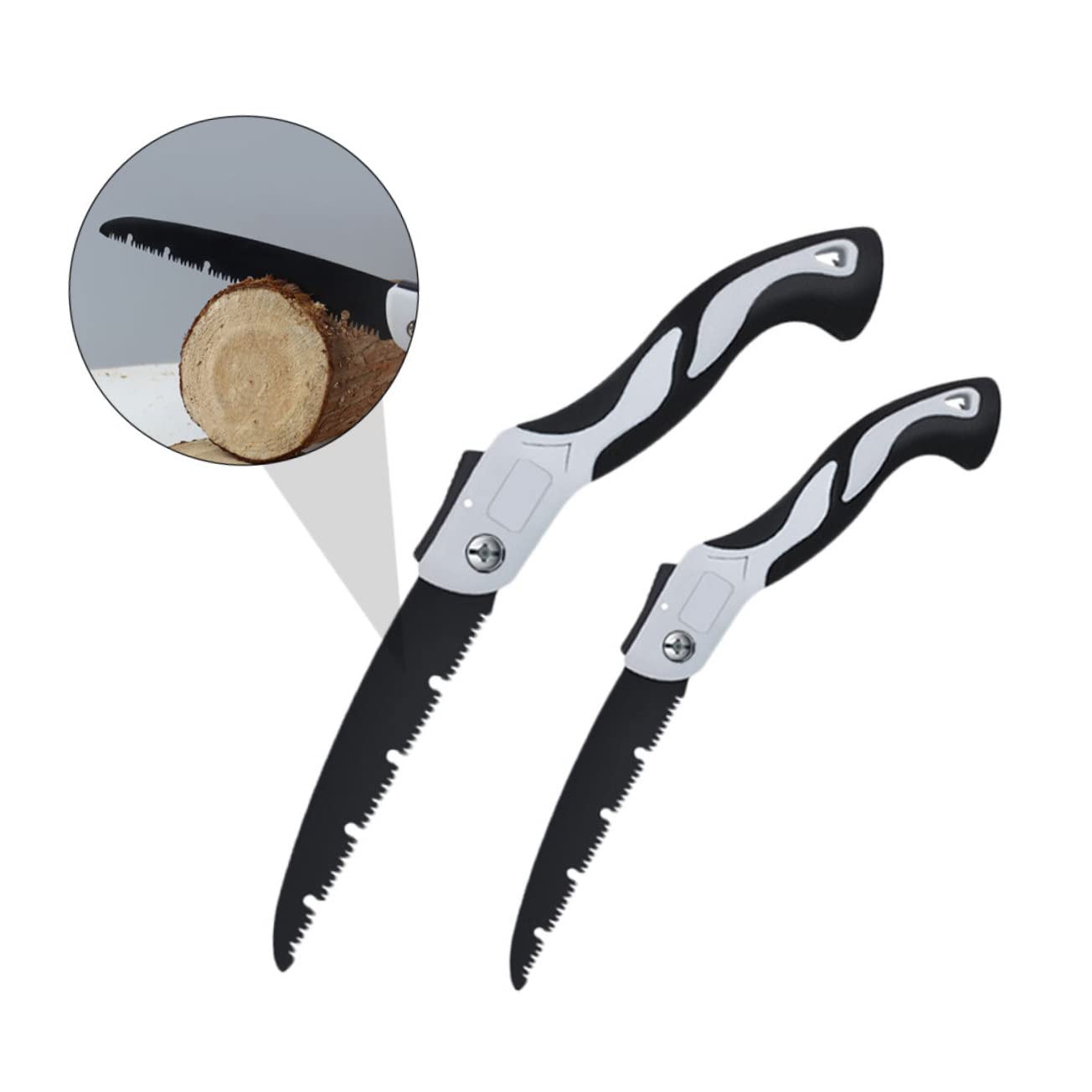 6 Pièces Scie Pliante de Jardin Multifonction Acier Coupe Précise et Durable avec Poignée Antidérapante Outil Portable pour Élagage et Travaux Extérieurs Lot de Styles Aléatoires