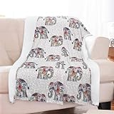 shuownshg 50'*60' Flannel Plush Elephant Blanket Boho Bohemian Floral Throw Blankets for Couch Sofa Bed Elephants Stuff Gifts for Women Adults