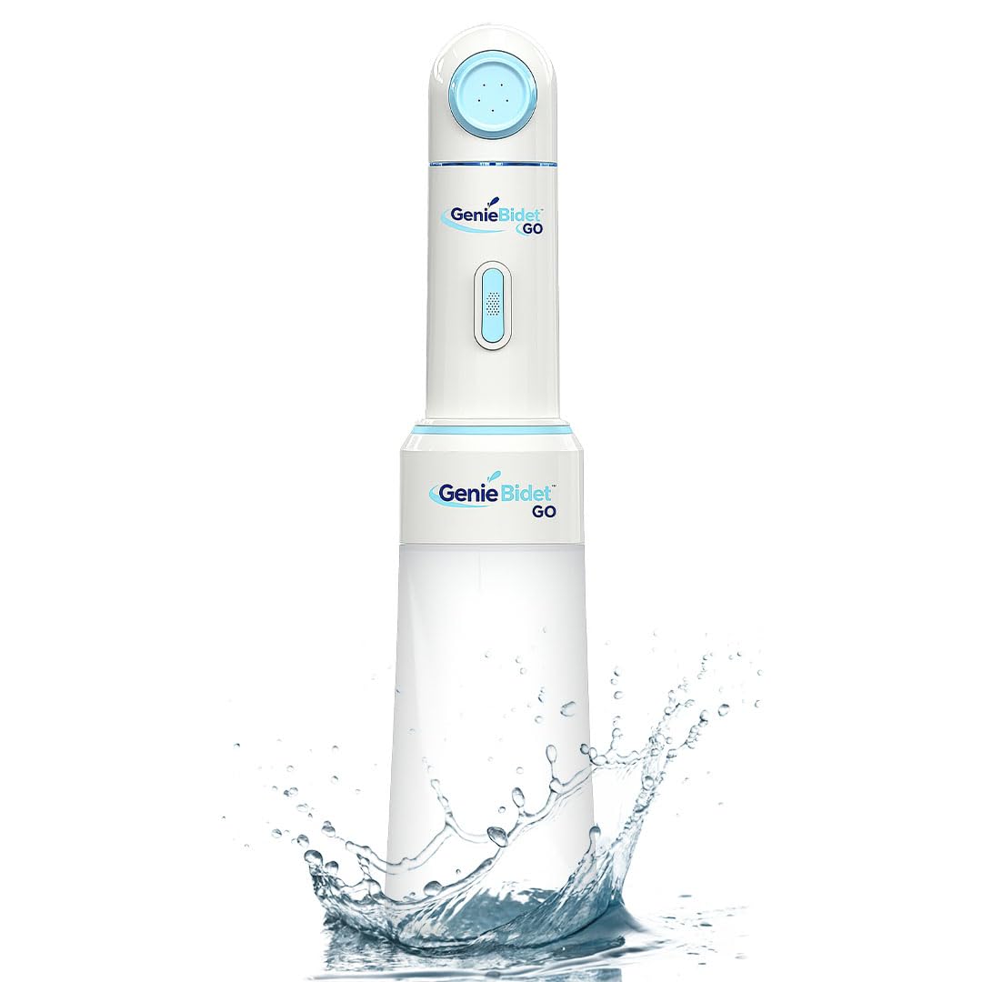 GenieBidet Aggiornato 2025 Bidet Portatile Ricaricabile - Spruzzatore portatile per bidet WC Pulizia in movimento - Spruzzatore elettrico per donne e uomini. Pulizia dell'igiene personale/cura