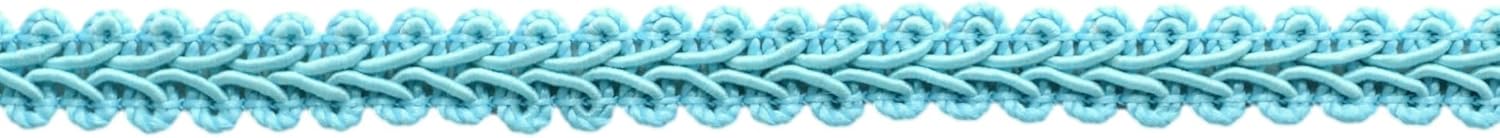 DÉCOPRO 1/2" (1cm) Basic Solid Collection French Gimp Braid Trim # FGS Dusty Rose Pink #K13 (Light Rose Pink) 54.6 Yard Package (164 ft/50m)