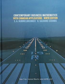 Contemporary Business Mathematics with Canadian Applications