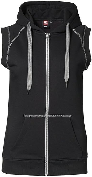 ID - Felpa Senza Maniche Sportiva con Cappuccio - Donna : Amazon.it:  Abbigliamento