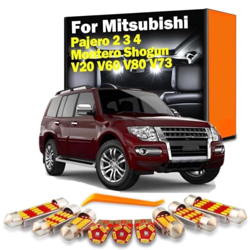 LED Interior Dome Light Kit, for Mitsubishi Pajero 2 3 4 Montero Shogun MK2 MK3 MK4 V20 V60 V80 V73 Car Led [���s�A���i]