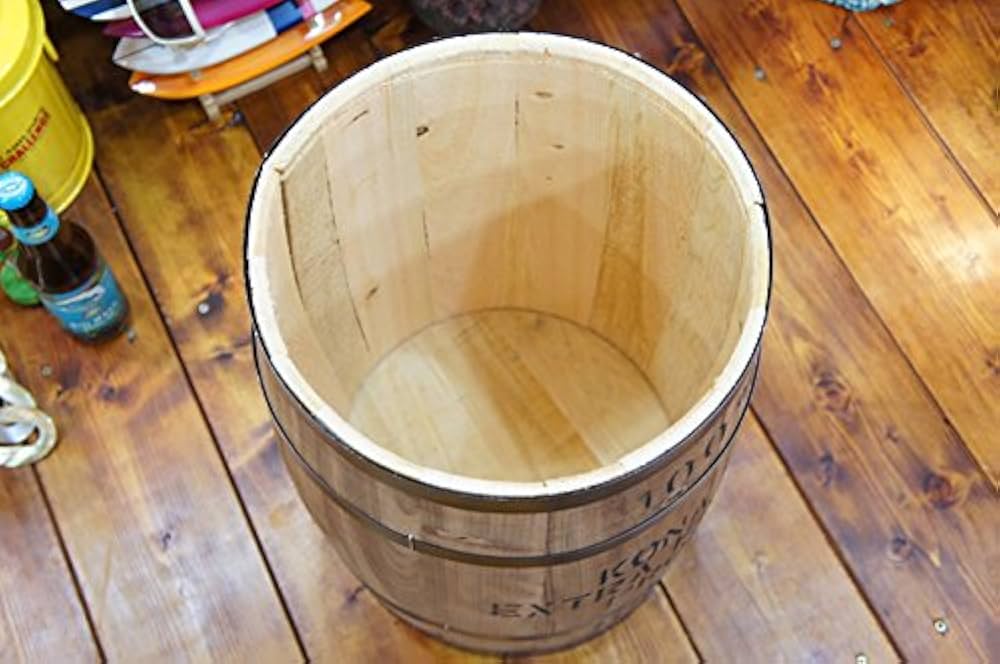 Amazon.co.jp: 【ハワイアン雑貨】 コナコーヒー木樽 (茶) Mサイズ 樽