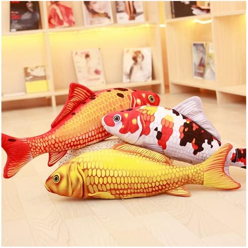 Giant-Simulation Fish Plush Toy,Toy Pillow,Stuffed Animal Toy, Used for Home Decoration Gifts, Kids Pillow Stuffed Animal Toy31inch/80 cm (gold)