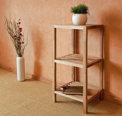 3 estanterías, madera de nogal