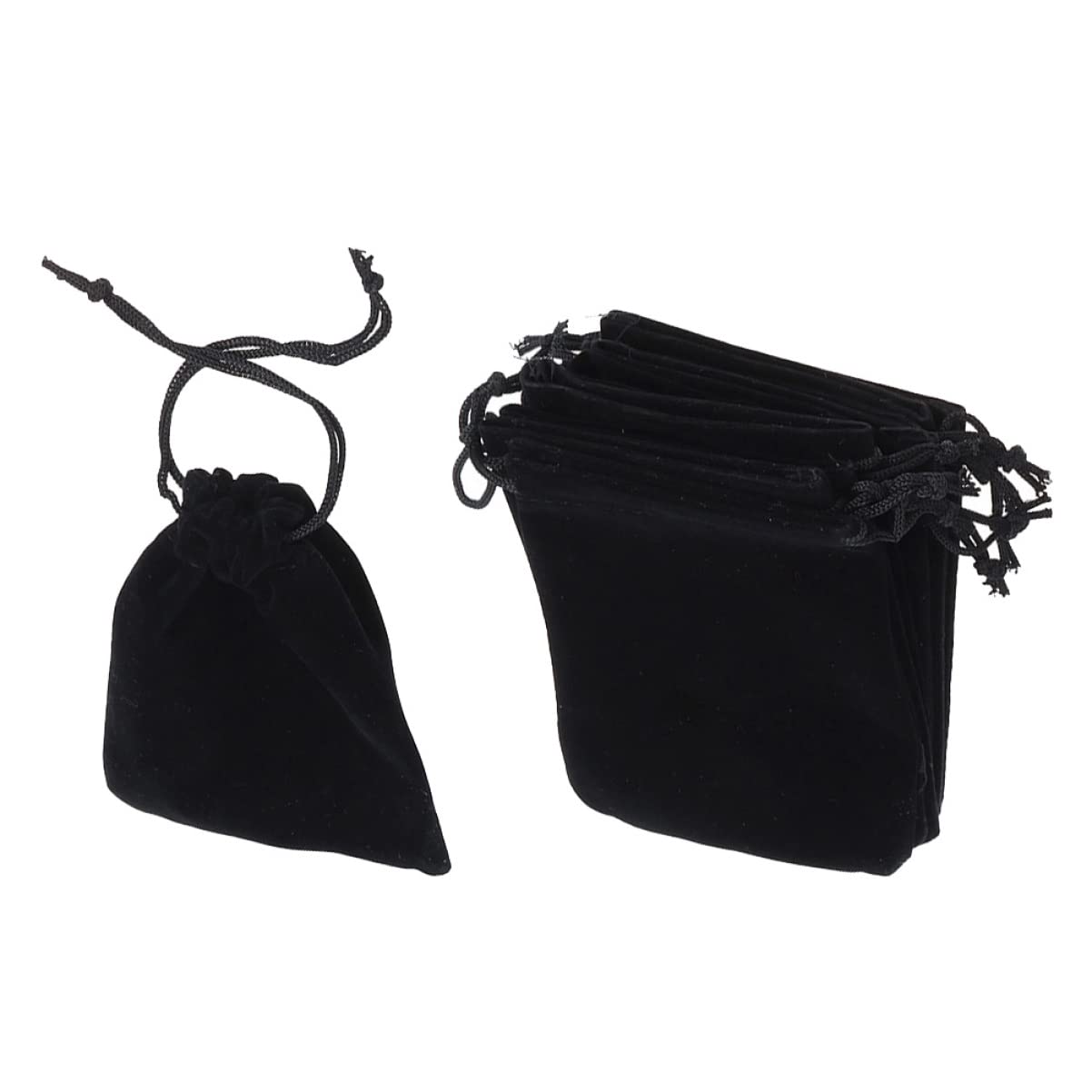 Healeved 90stücke Schwarze Stoffbeutel Mit Kordelzug Für Schmuck Hochzeiten Süßigkeiten Und Vielseitige Aufbewahrungstaschen Für Reisen Und Partys