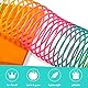 THE TWIDDLERS Riesige Regenbogen Spirale, XXL Treppenläufer Kinderspielzeug Sprungfeder Springspirale Retro Springfeder für Mädchen & Jungen - 15cm Durchmesser