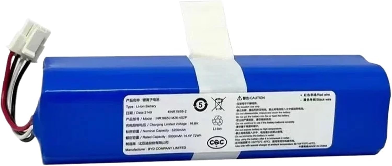 14.8V 5600mAh Battery Pack，Compatible For Qihoo，Compatible For 360，S9 Robotic Vacuum Cleaner Spare Parts Accessories Replacement Batteries