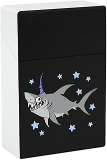 Funny Shark Star Cigarette Case Waterproof Cigarette Holder Box Portable Flip Open Cigarette Pack