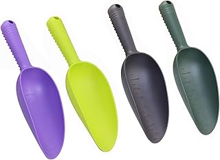 Azonee 4 Pack Portable Plastic Garden Trowel with Scale
