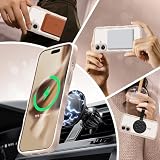 TAURI Falista obudowa do iPhone 16 z całkowitą ochroną obiektywu, [kompatybilna z MagSafe] Falista ramka, odporne na wstrząsy etui dla kobiet i dziewcząt, złote tytanowe