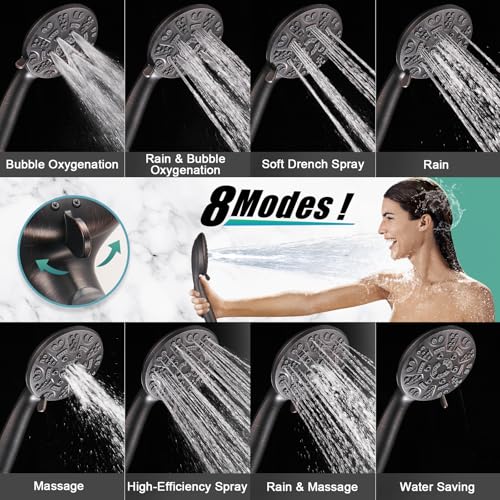Porte-tête de douche Cobbe 144 support de pommeau de douche mural orientable