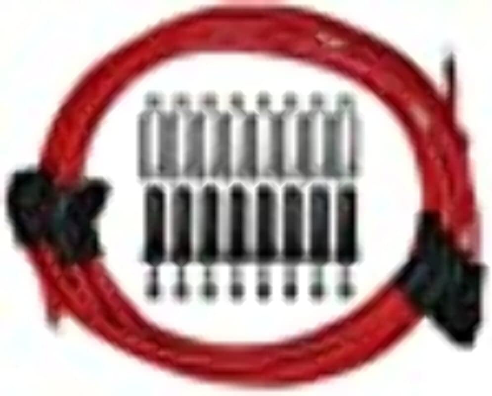 Moroso 52011 Ultra Series Red Spark Plug Wires, Universal for GM LS, 135 Degree Plug Ends
