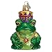 Old World Christmas Ornaments: Frog King Glass Blown Ornaments for Christmas Tree