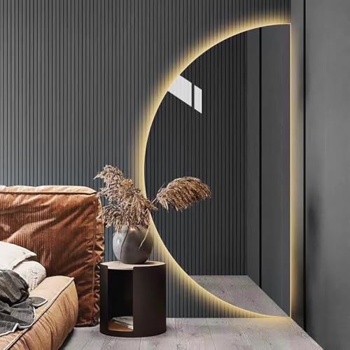 Half Moon LED Bathroom Mirror, Semi Circle Wall Mirror with Anti-Fog by Pengfei - Used condition - Image 4