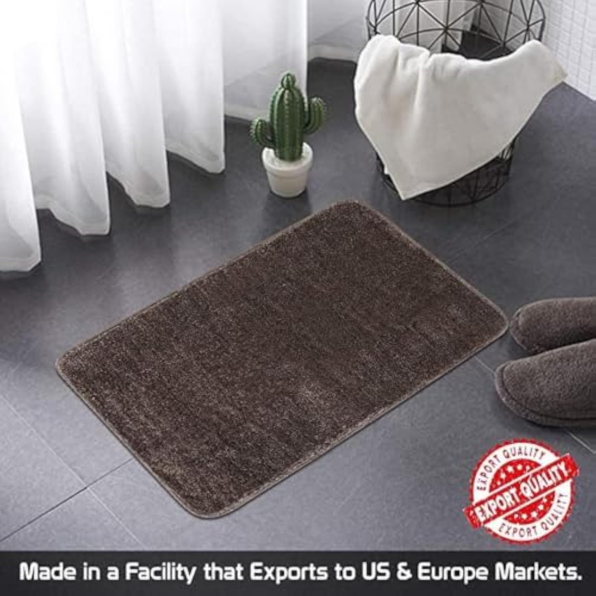 Microfiber Floor Mat, Green Light Green Medium