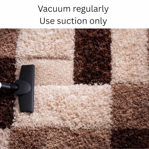 Image of 2x4 feet Soft Runner Rug for Living Room and Bedroom, Modern Indoor Floor Carpet with Non-Slip Backing, Comfortable Decorative Home Decor Rug, Easy Clean & Durable- (3D Coffee B, Rectangular)