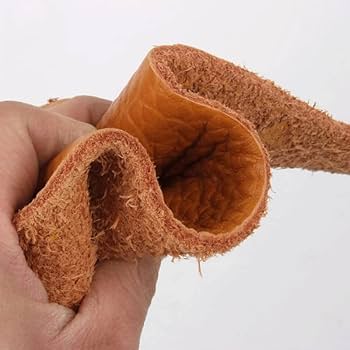 Amazon.co.jp: 4mmの厚さ厚い本革生地ビンテージ牛革野菜の日焼け革の