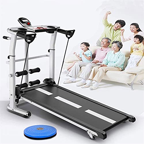 Image of Folding Treadmill Electric Motorized Running Machine 3 in 1 Multifunction Household Treadmill Jogging with Incline Fat Burning - Home Gym with LCD Monitor