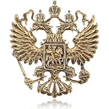 Double Head Eagle Brooch Pin Antique Eagle Lapel Pin for Coats Suit Jackets Wedding Gift Personalized Party Clothing Collar Tie Accessories Brooches for Men Women Valentine Boyfriend Father Art