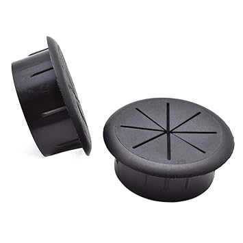 2 Inch (50mm) Flexible Desk Grommets Wire Cord Hole Cover Cable Organizer for Desktop Equipment Wiring Management and Protection