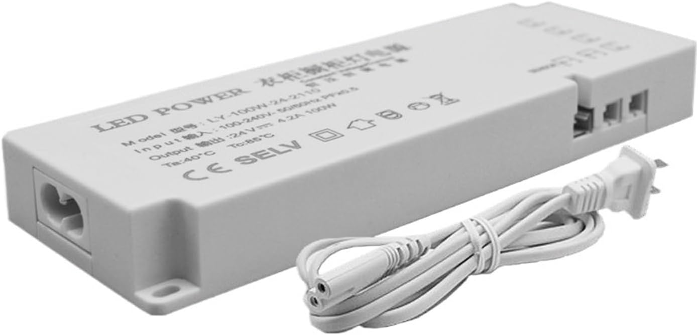 Cabinet Light Dedicated Power Supply 12V Interface Light with Induction Switch Ultra-Thin Transformer 24v Wardrobe Wine Cabinet Light(1.5 Meter Overhead line-5pcs)