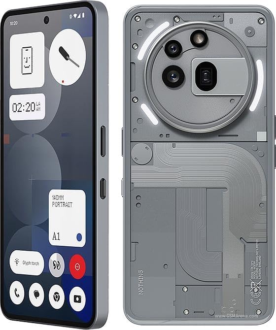 Image of Nothing Phone (3a) Pro (Grey, 8GB RAM, 128GB Storage) | 50MP + 50MP Periscope Camera | 6.77 inch FHD+ Display | Snapdragon 7s Gen 3 | 5000mAh Battery | Premium 5G Smartphone