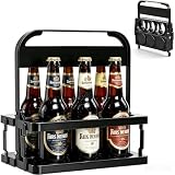 MINGBOLIN Lot de 2 Porte-Bouteilles Pliables, 6 Bouteilles chacun, Noirs...