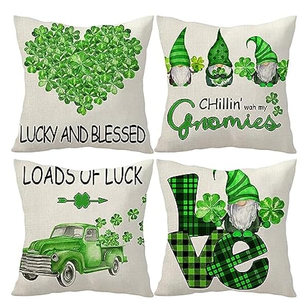 Zocunzi Federe per Cuscini 65x65cm Festa di San Patrizio Federe per Cuscini Velluto Copri Cuscini per Divano Decorativi,Copricuscino Divano Quadrati per Divano Sedia Cuscini Cuscini Arredo CR-449