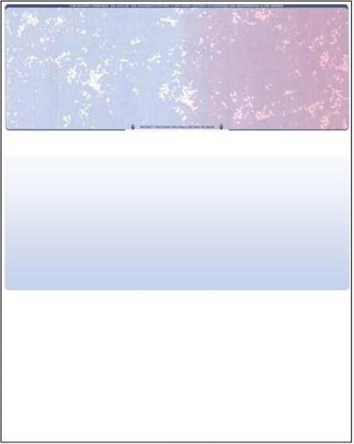 Compuchecks Top Blank Check Paper - 250 Pack, Quick-Books & Laser Printer Compatible - Security Business Checks with Voucher - 8.5" x 11" Blue/Red