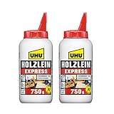 2 x UHU Holzleim EXPRESS, 2 x 750g