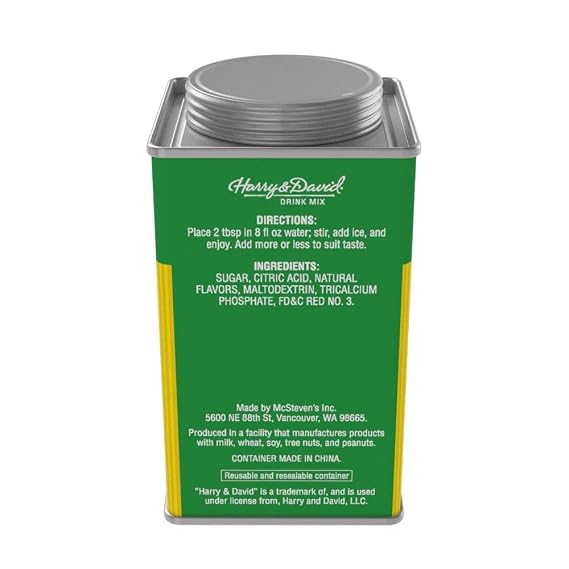 Harry & David Lemonade Mix, Cherry Lime, 7 Ounce