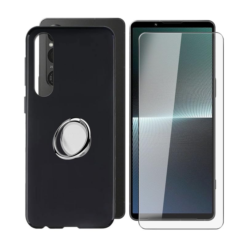 Xiangyun Cover per Sony Xperia 1 V 5G Custodia + 3 X Film di Vetro Temperato Protezione- Crystal Clear Caso Silicone Trasparente Protettiva TPU Bumper Leggero Morbido Shell Case (6.5