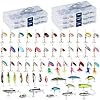 Dr.Fish 60 pièces Kit de leurres de pêche Spinners cuillère pour Truite Perche Pêche au brochet Leurres en Plastique…