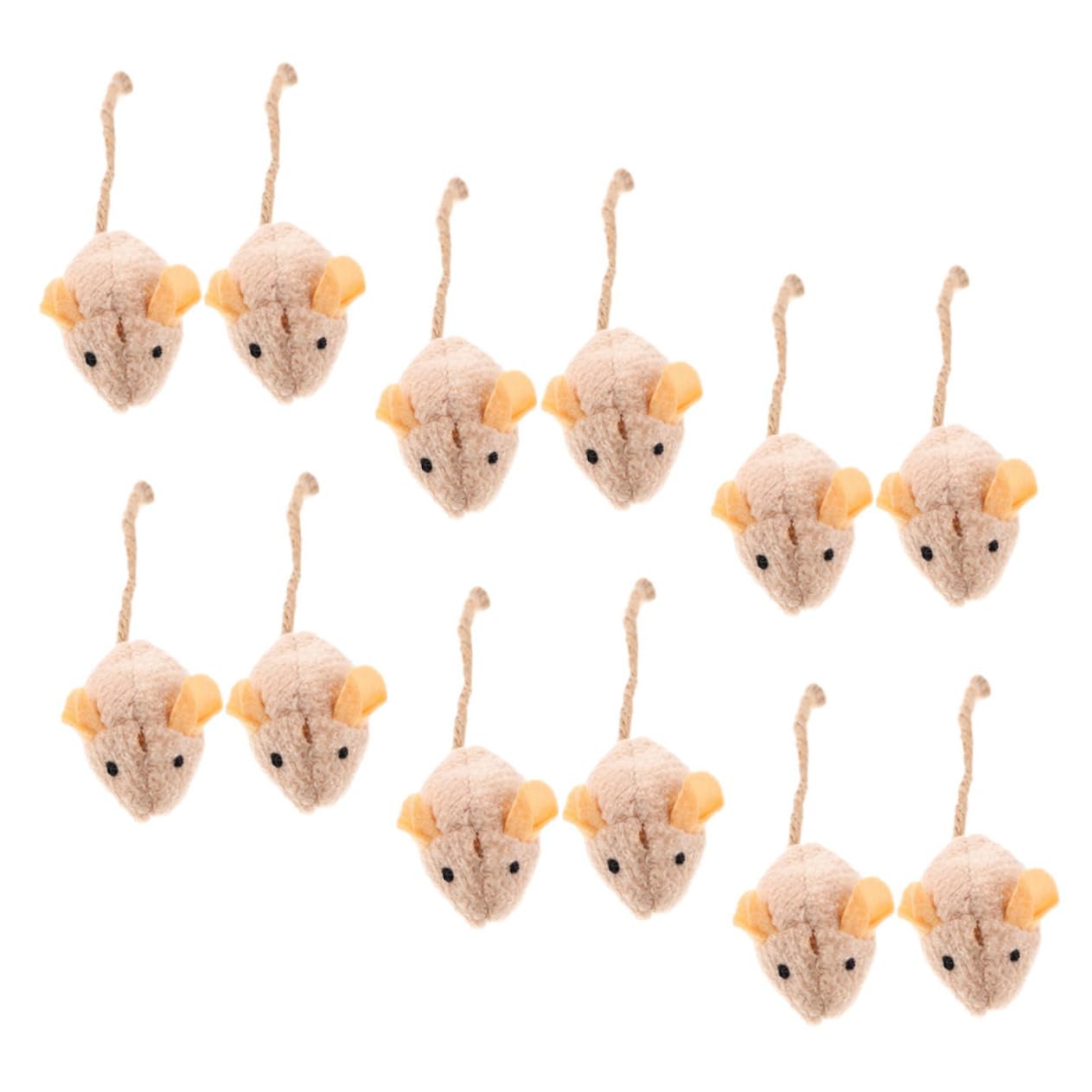 Ratones de felpa para gatos TOYANDONA 12 juguetes para el salón de casa