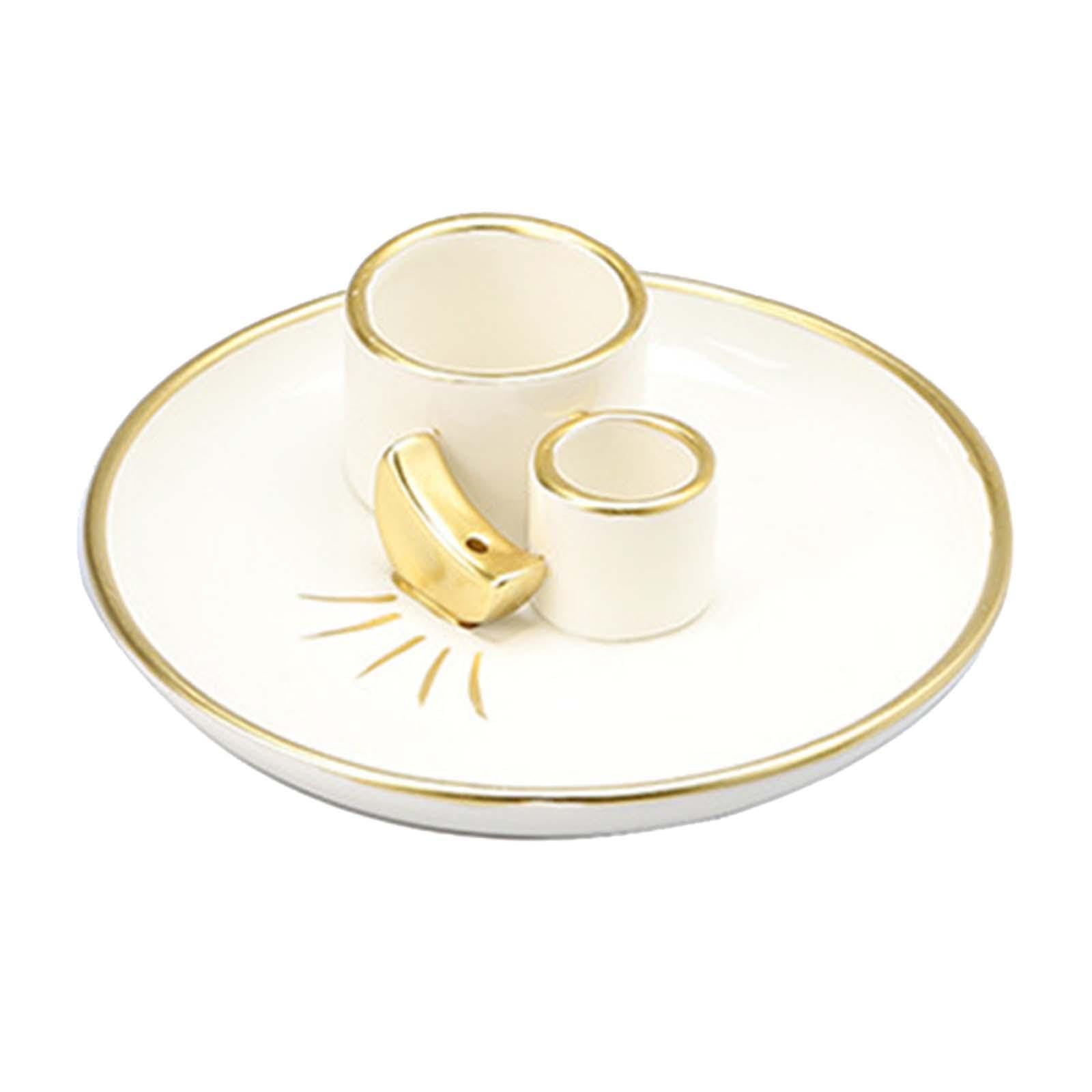 TWISAXC Ceramic Incense And Candle Holder Adds Elegant To Any Room Housewarming Or Birthday Gifts For Loved Ones Household Ceramic Incense Burner Holder Portable