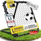 Racetex Rebounder für Fußball Kinder [STUFENLOS VERSTELLBAR 85x85cm]