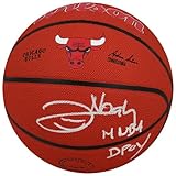 Joakim Noah Signed Wilson Chicago Bulls Logo NBA Basketball w/14 NBA DPOY - Autographed Basketballs
