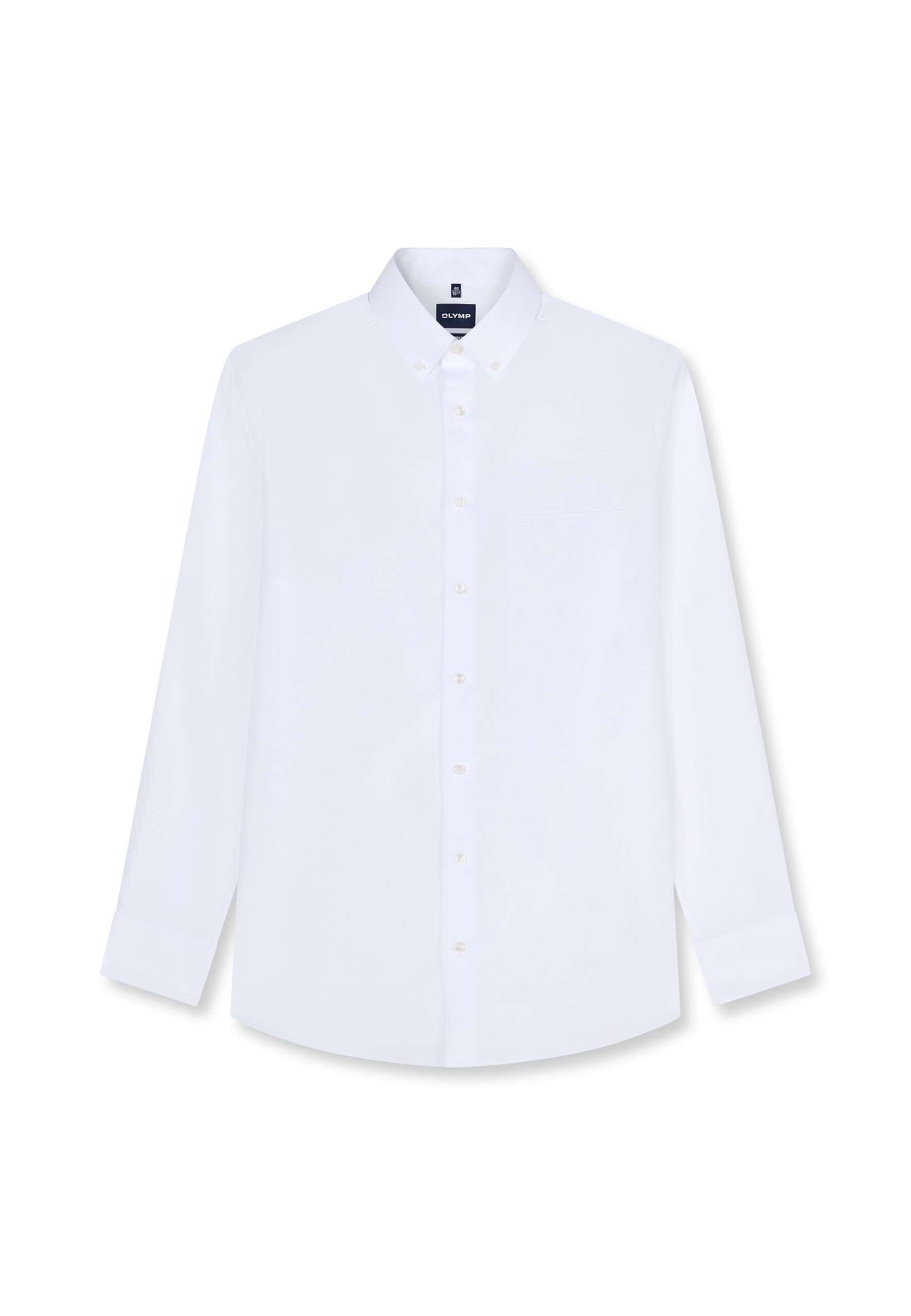OLYMP Herren Businesshemd Langarm Luxor,Kariert,modern fit,Button-Down-Kragen