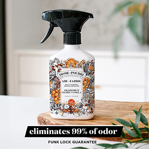 Home-Pourri Air + Fabric Multi-Purpose Odor Eliminator, Grapefruit Lychee Vanilla, 11 Fl Oz #TOP6