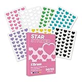 840 Stück Pickelpflaster Atmungsaktiv Herzform,Pickel Patch Unsichtbare,Wasserdichte Akne-Pflaster für Tag & Nacht,2 Größen Pickel und Sieben Farben,Soforthilfe Für Alle Hauttypen Geeignet