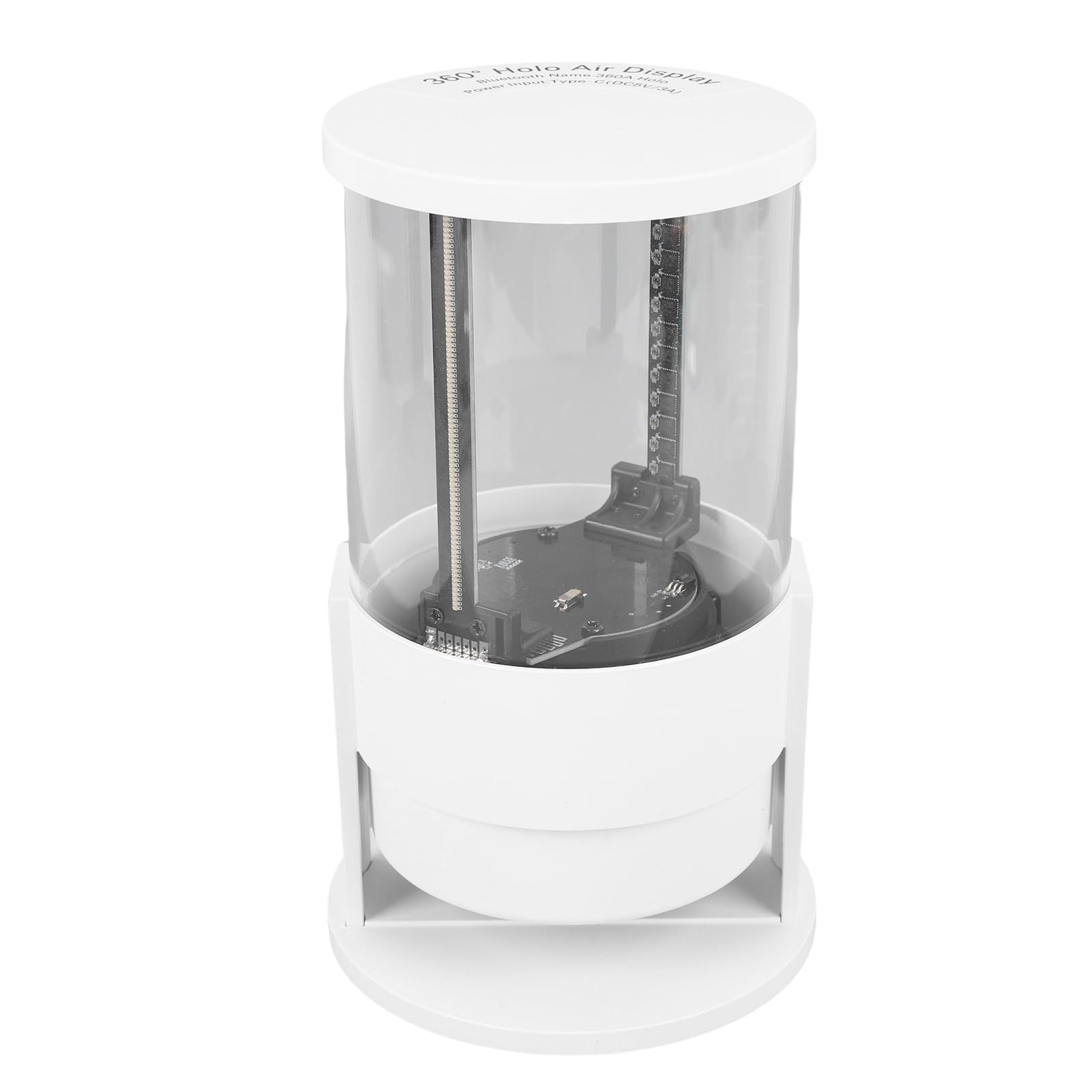 Asixxsix 3D -Hologramm -Lüfter, 1080p 360 ° Holographic Projector HD LED -Werbeanzeige mit WLAN -App -Fernbedienung, Eingebauter Lautsprecher, 3,94x12,2 Zoll Bildgebungsgröße