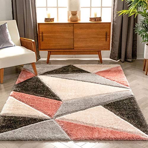 Image of Carpet for Living Room Bedroom Super Soft Anti Skid Hand Made Carpet Size 6X6 Feet Round