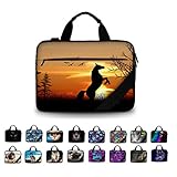 👍 STILVOLLES DESIGN UND REISSVERSCHLUSS: Schützt Ihr Laptop-iPad vor Kratzern, Schmutz und Beschädigungen. Design mit verstellbarem Griff, Schultergurt und großer Reißverschlusstasche für Ihre zusätzlichen Artikel. Große Auswahl an Designs für Kinder und Erwachsene.