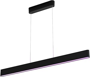 Philips Hue White and Color Ambiance Ensis, Lampada a Sospensione LED Smart, 2 x 39 W, con Bluetooth, Nero