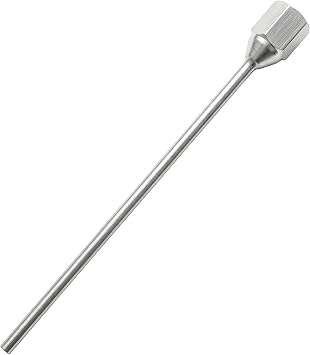 DN28 Straight Round Aluminum Nozzle 0.28" Orifice G1/2" Thread Replacement Tip for AI30 Dry Ice Blaster & Compatible Machines