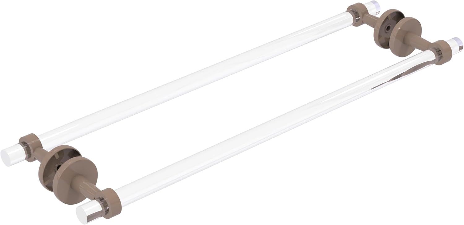 Allied Brass CV-41-BB-30 Clearview Collection 30 Inch Back Shower Door Towel Bar, Brushed Bronze
